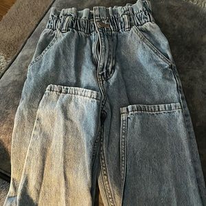 Girls slouchy denim jeans size 10-11 yrs